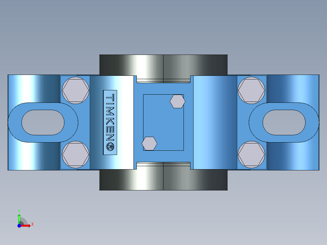 轴承支架品牌TIMKEN 40mm前视图