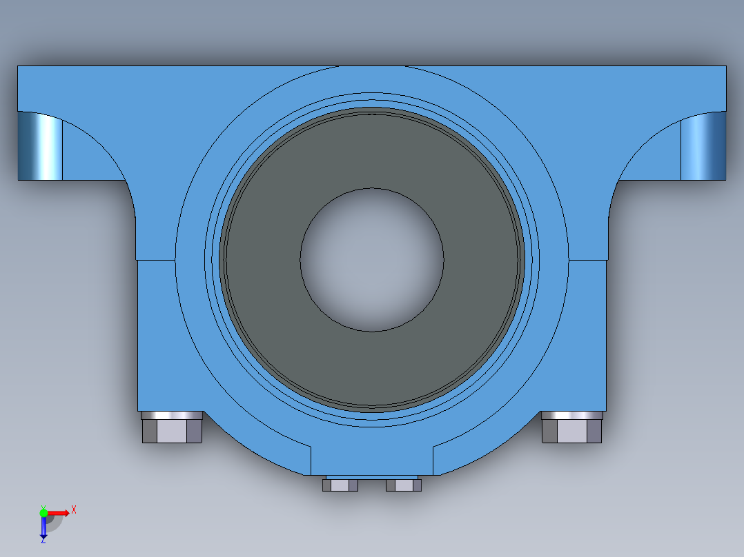 轴承支架品牌TIMKEN 40mm俯视图