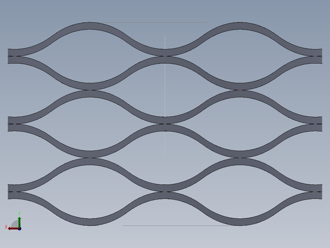 波形弹簧后视图