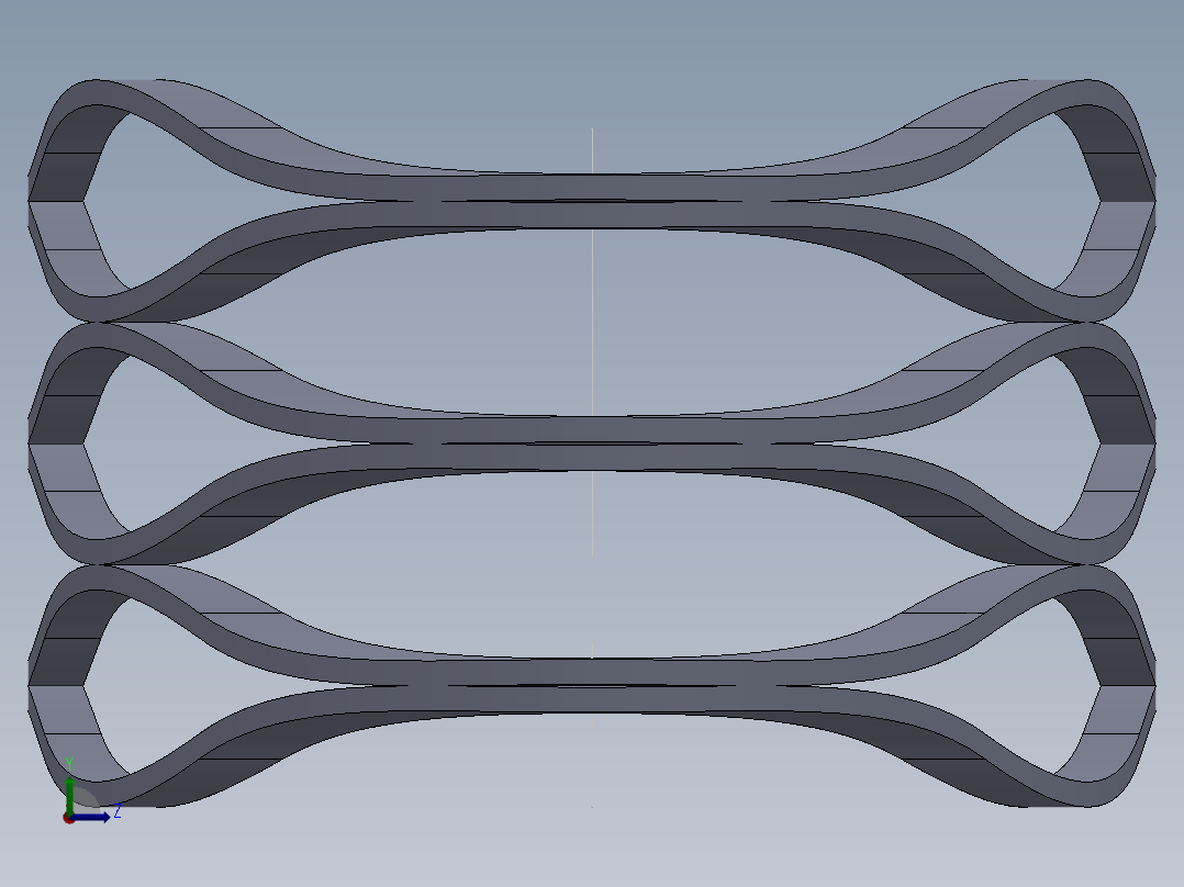 波形弹簧左视图