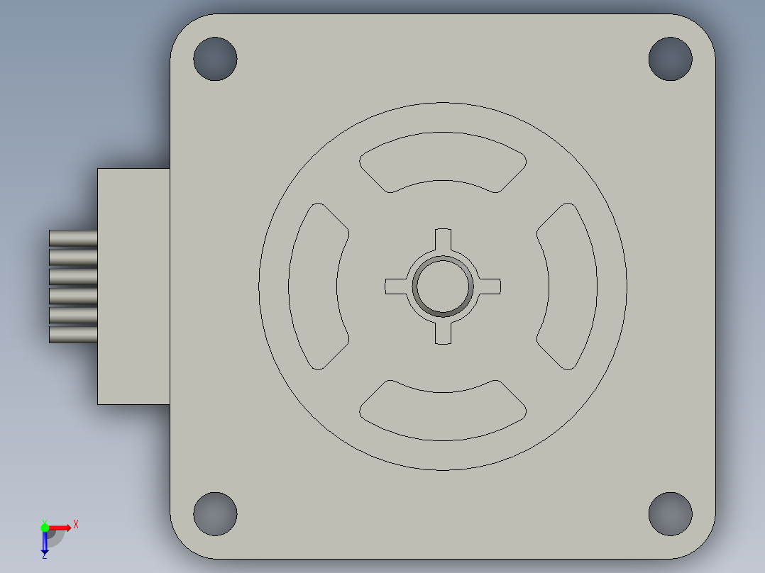 SJ-57M步进电机-9俯视图
