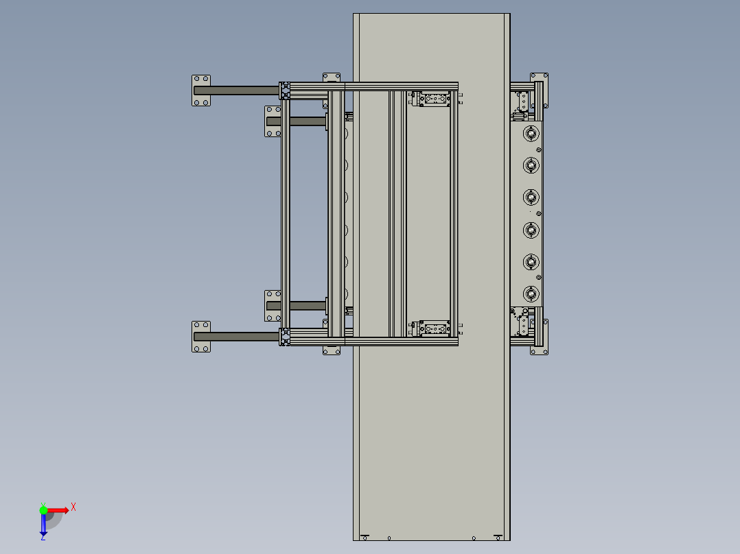 HW夹2V2滚珠台俯视图