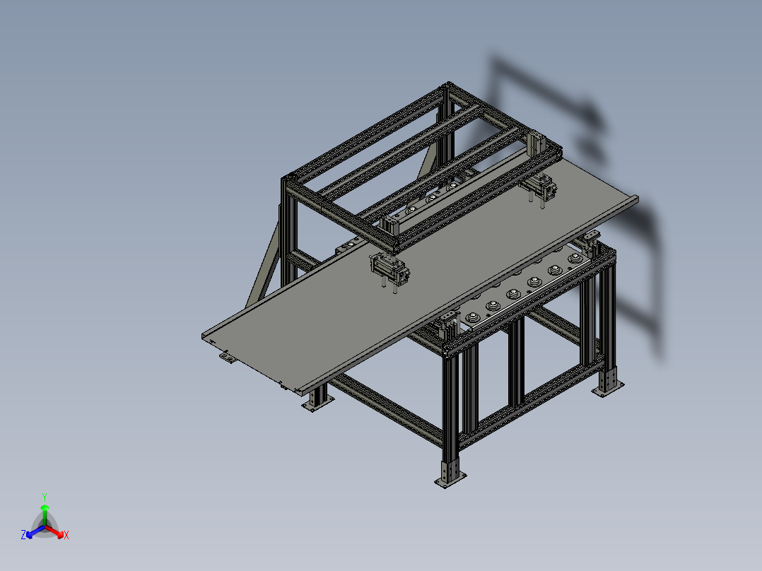HW夹2V2滚珠台正等轴测图