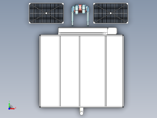 封闭式工作房焊接工作站设计前视缩略图