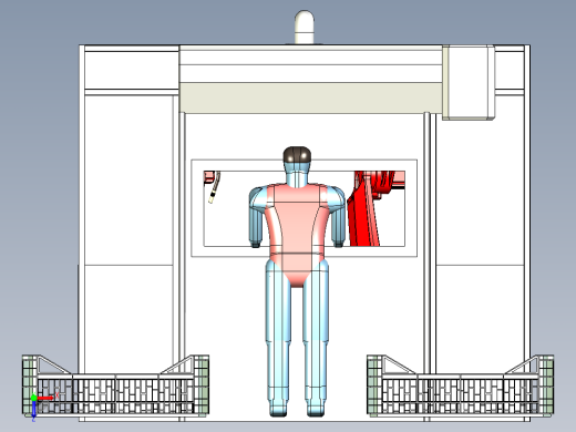 封闭式工作房焊接工作站设计俯视缩略图
