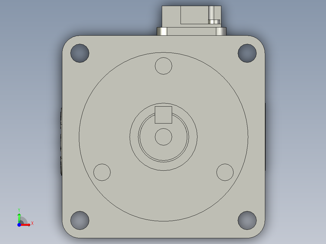 安川伺服电机SGMAV-04AA61前视图