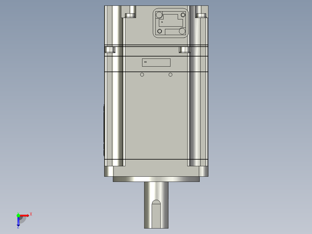 安川伺服电机SGMAV-04AA61俯视图