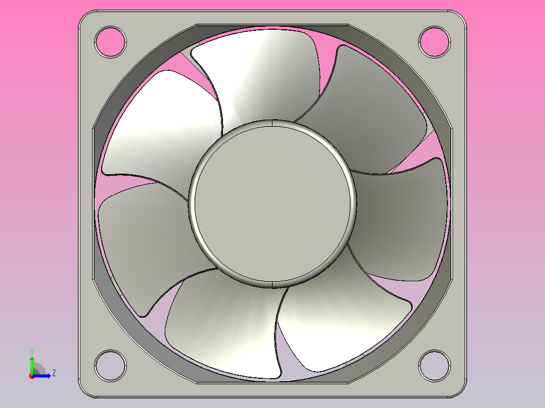 60×60×20mmDC轴流风机╱DC轴流风扇[TX6020H5]左视图