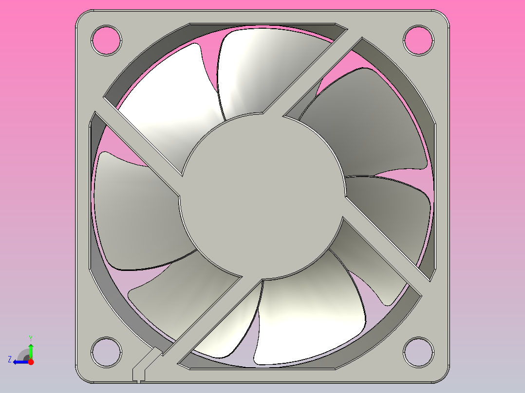 60×60×20mmDC轴流风机╱DC轴流风扇[TX6020H5]右视图