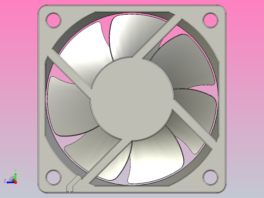 60×60×20mmDC轴流风机╱DC轴流风扇[TX6020H5]右视缩略图