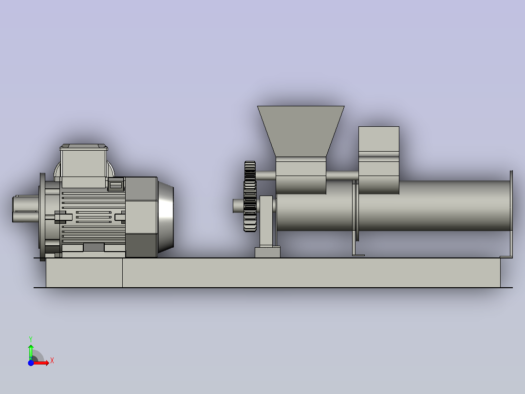 陶瓷餐具加工用除铁练泥机前视图