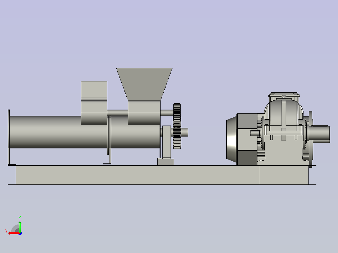 陶瓷餐具加工用除铁练泥机后视图