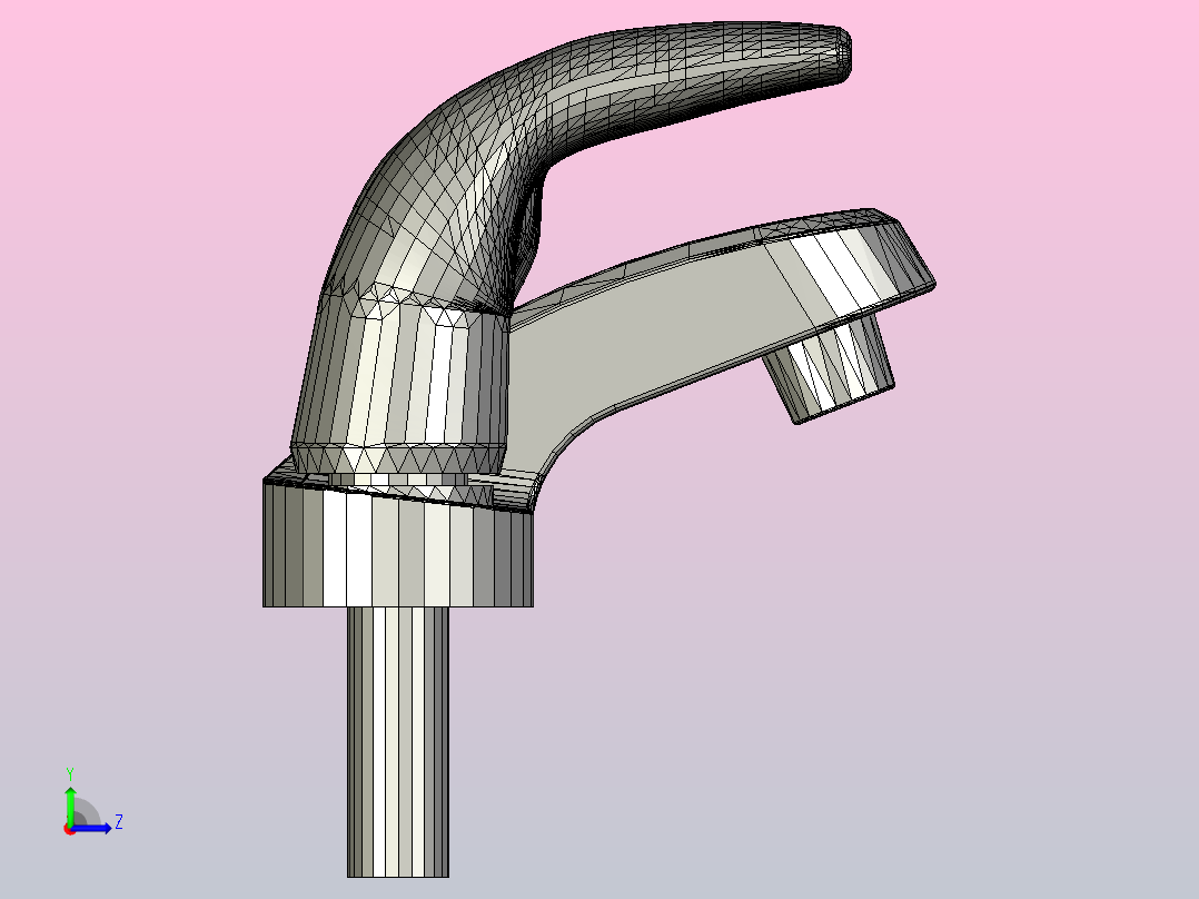 双把水龙头左视图