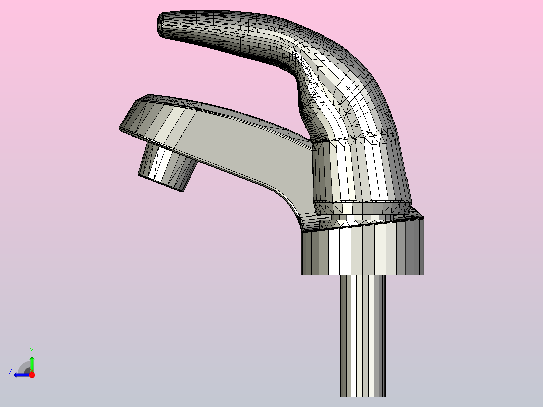 双把水龙头右视图