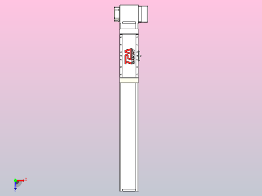 伺服电机集成皮带传动直线执行器TPA-OCB-100-192-L450-LP-P75-N3俯视缩略图