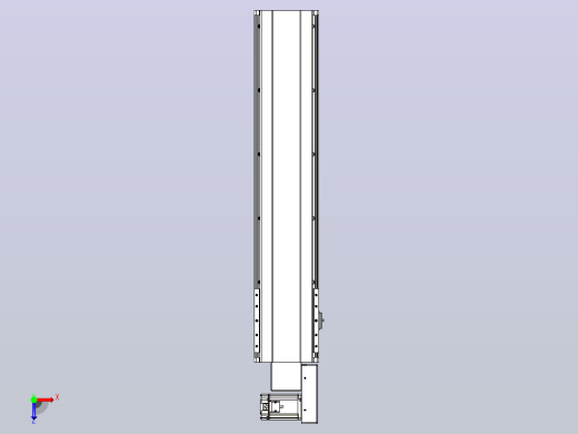 皮带直线轴半封闭可选导轨TPA-HNB-202D-140-L750-MR-C-P75-N3俯视缩略图