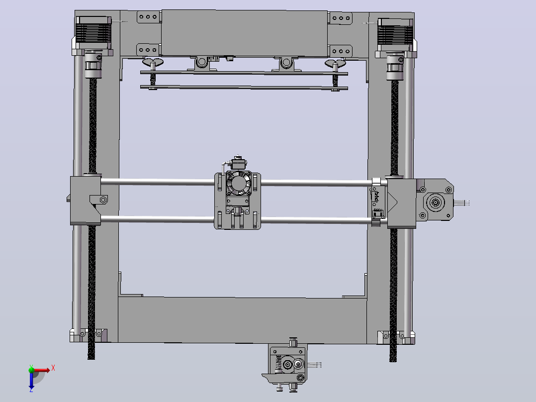 E3D-3d打印机俯视图