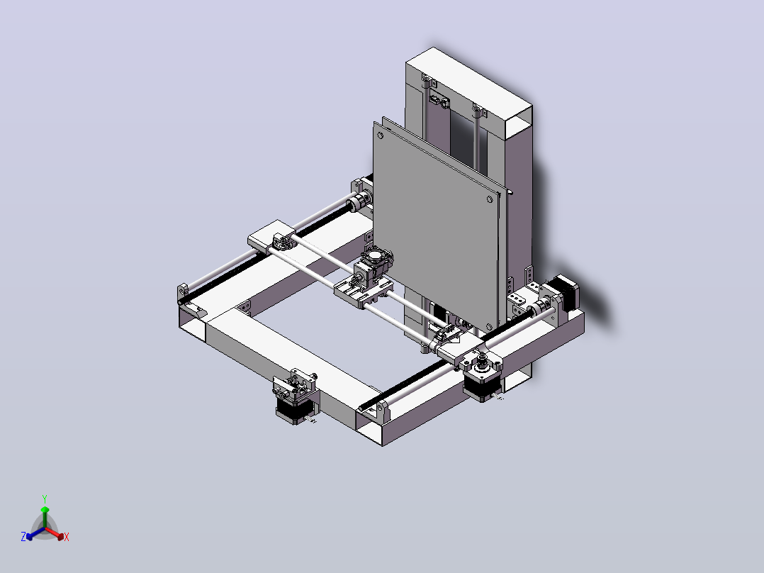 E3D-3d打印机正等轴测图