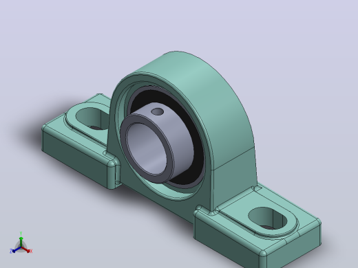 轴承座User Library-UCP205 PILLOW BLOCK