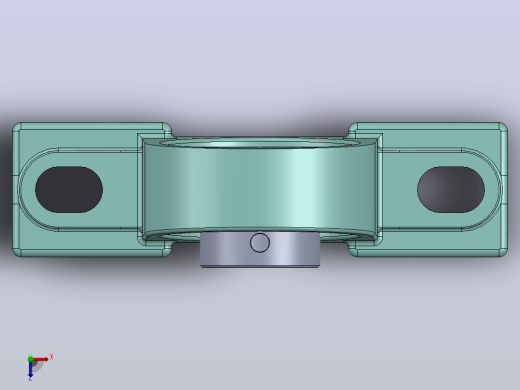 轴承座User Library-UCP205 PILLOW BLOCK俯视缩略图