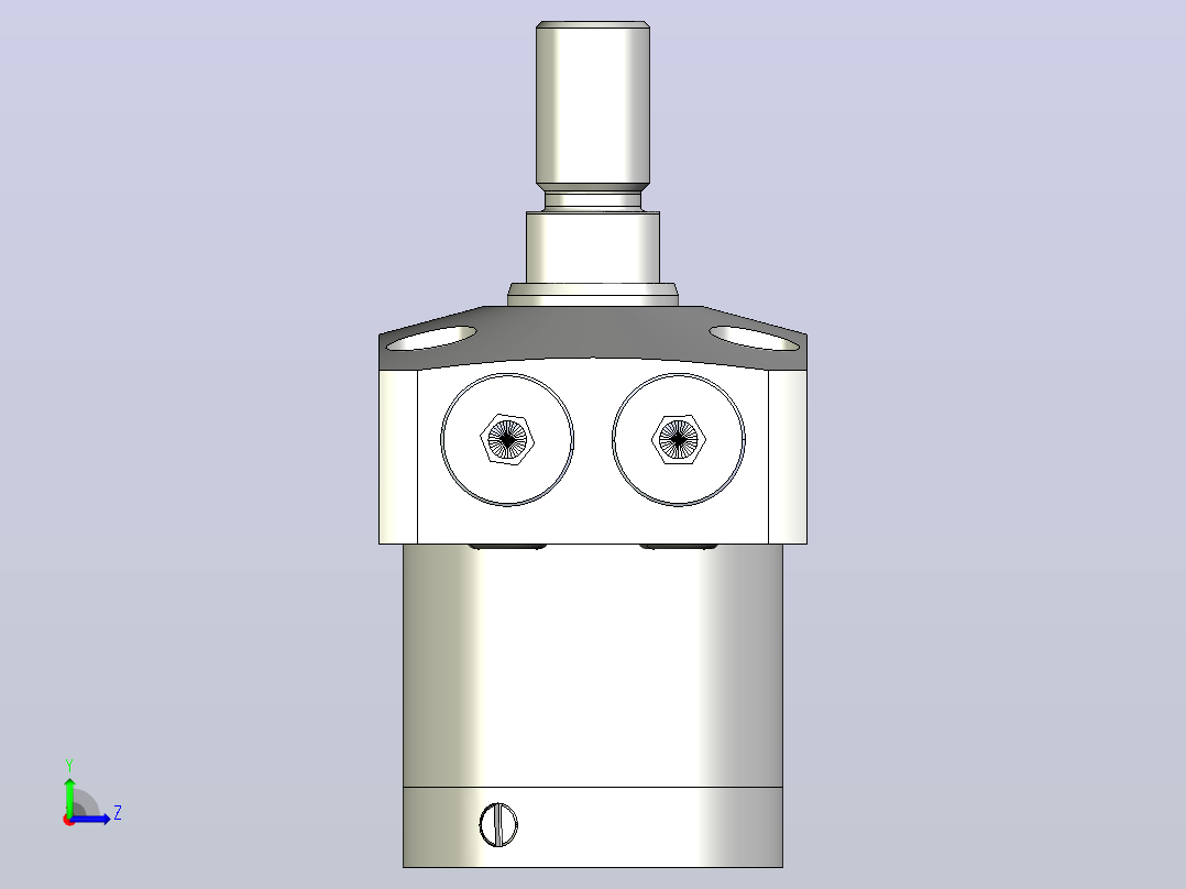 HLLW0401-CTJ-025气检拉式夹紧器左视图