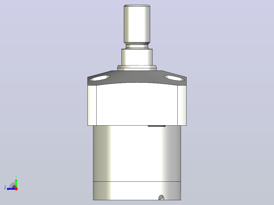HLLW0401-CTJ-025气检拉式夹紧器右视图