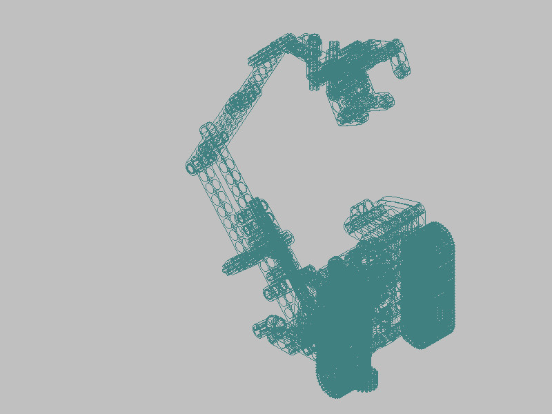 乐高技术挖掘机3D模型