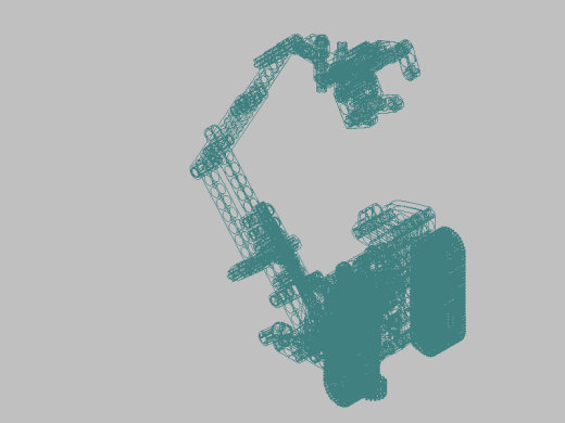乐高技术挖掘机3D模型缩略图