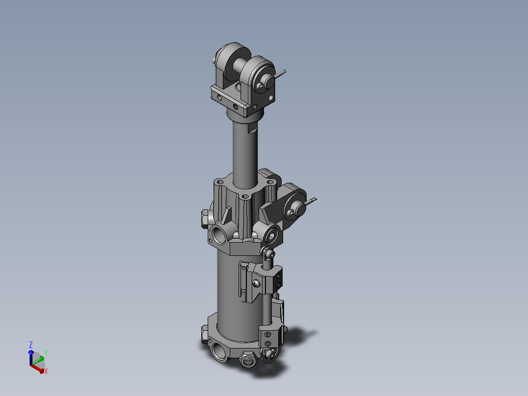 常用机械结构 (374)正等轴测图