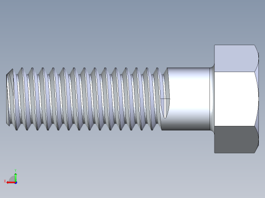 UNC 六角螺栓-Hex Bolt 0.375-16 x 1.25后视缩略图