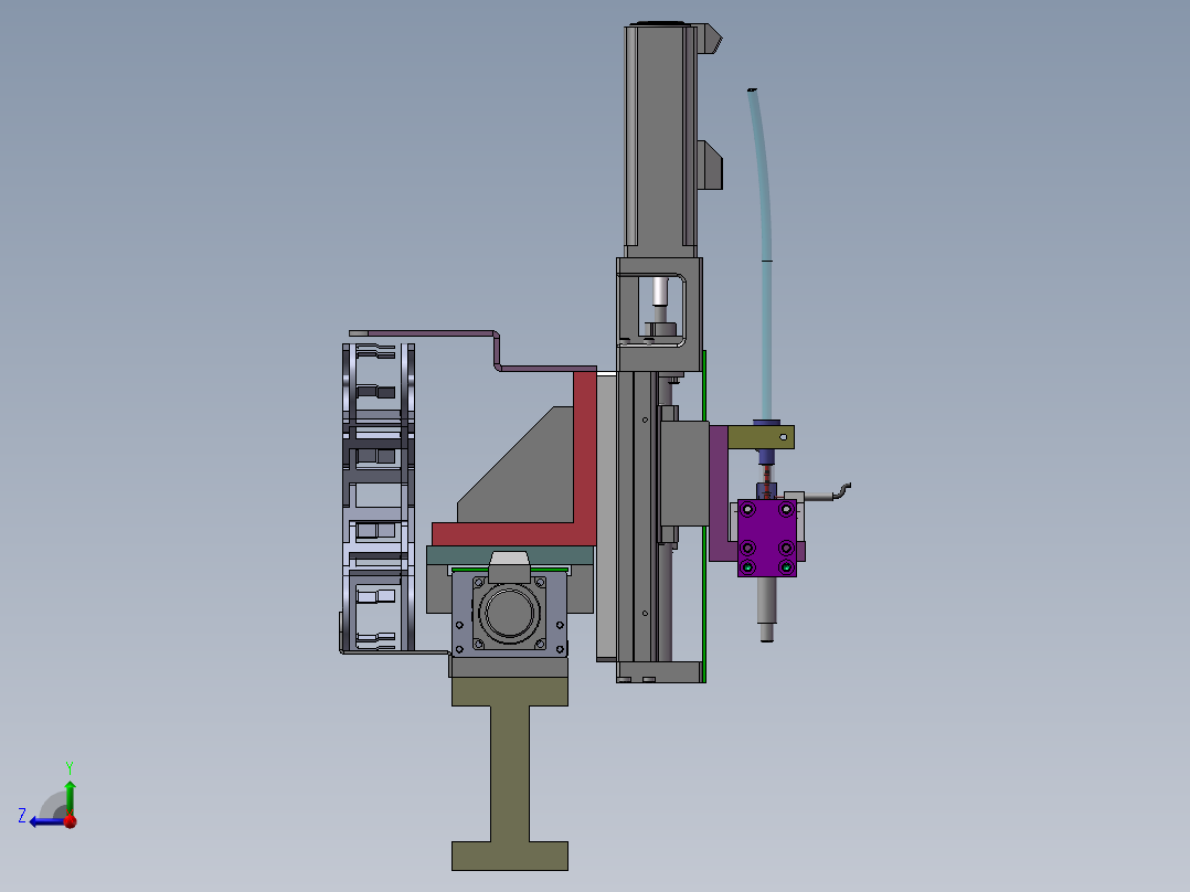 x-y模组结构右视图