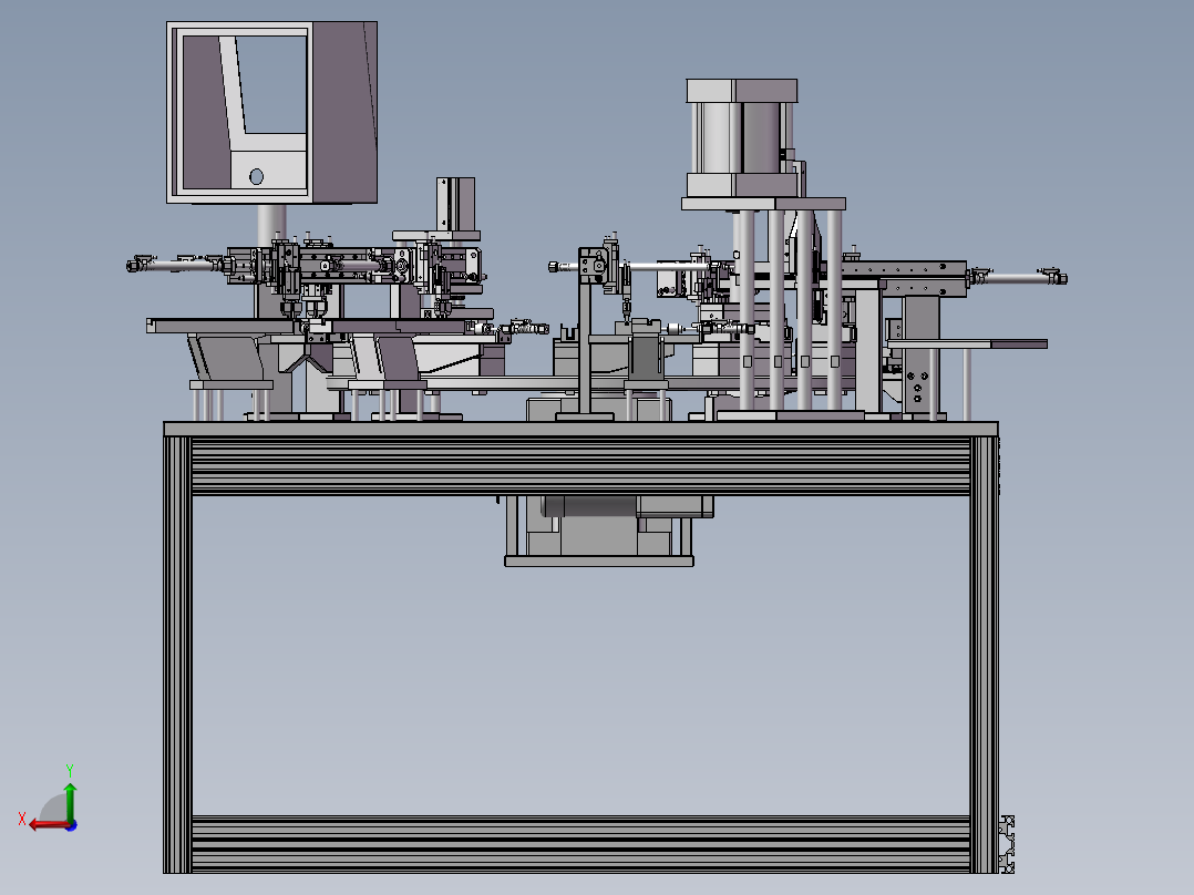 充电器插头组装机后视图