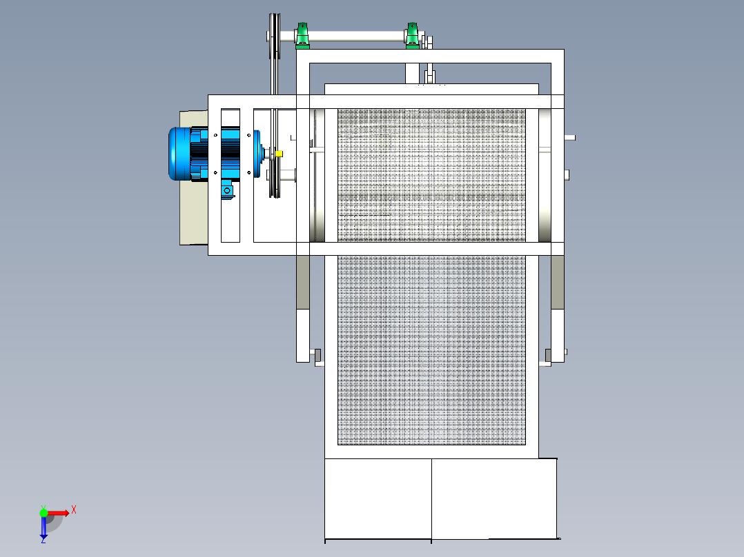 葵花脱粒机设计资料含三维二维说明书俯视图