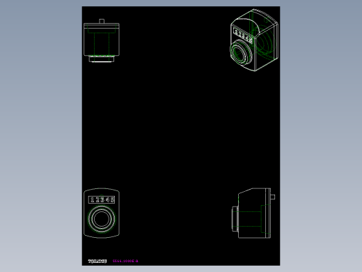 位置顯示器5566-2D多系列多零件图纸模型
