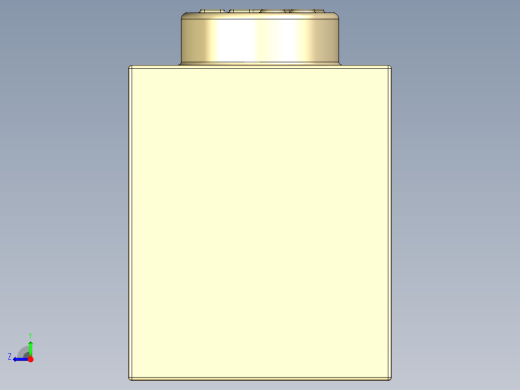 乐高套装 4421基本积木-4113916 - 3010 Brick Yellow - Tan Brick 1 x 4.STEP右视缩略图