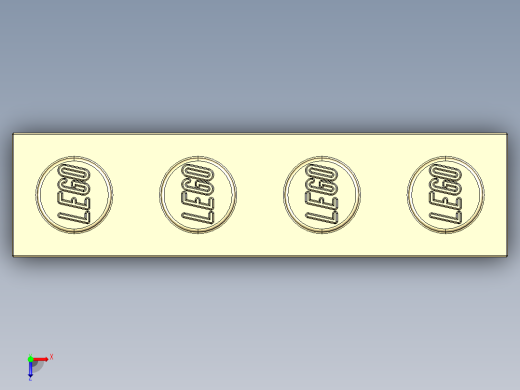 乐高套装 4421基本积木-4113916 - 3010 Brick Yellow - Tan Brick 1 x 4.STEP俯视缩略图