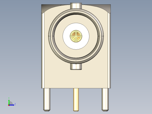 Rosenberger4GHz4千兆赫直角电路板同轴连接器(PN51K201-400N5)左视缩略图