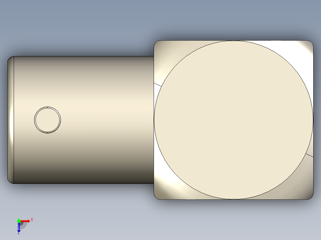 Rosenberger4GHz4千兆赫直角电路板同轴连接器(PN51K201-400N5)俯视图