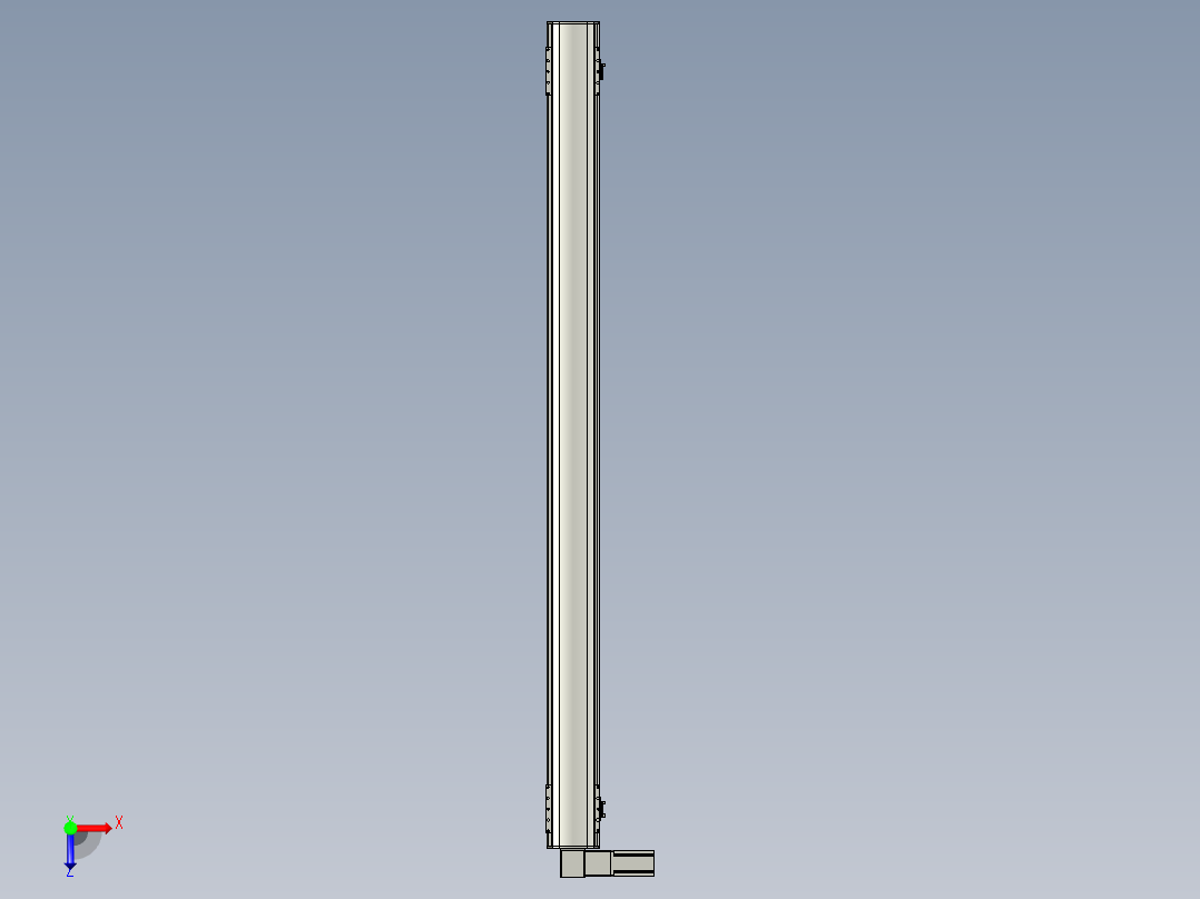 直线模组WG-LHB12-S1650-L(B)设计图纸俯视图