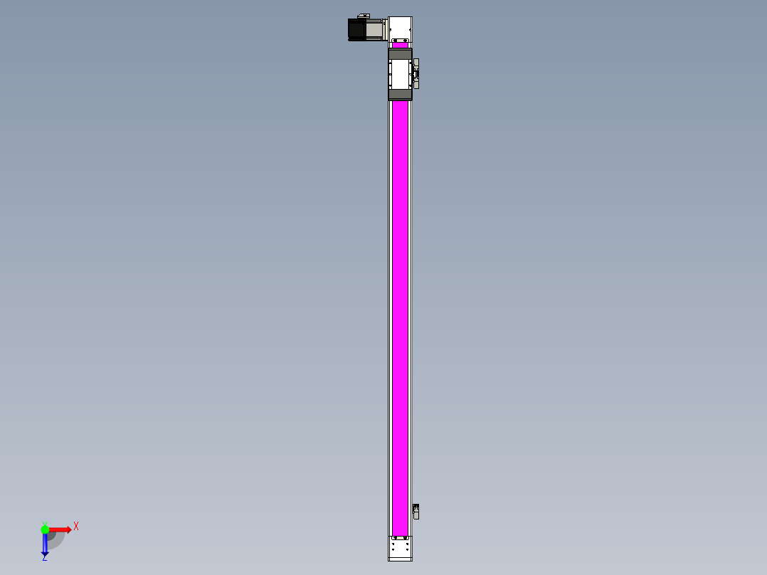 同步带滑台-欧规BC6-L120-S1150-L-P40-D3俯视图