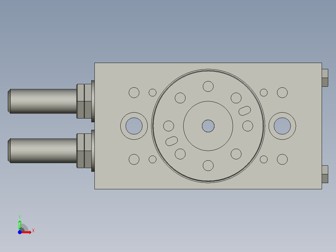 旋转气爪PRC16S前视图