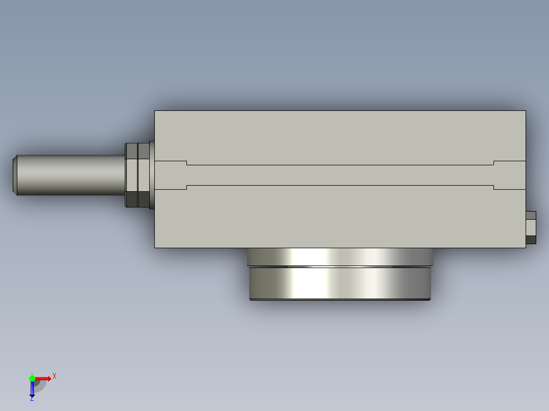 旋转气爪PRC16S俯视图