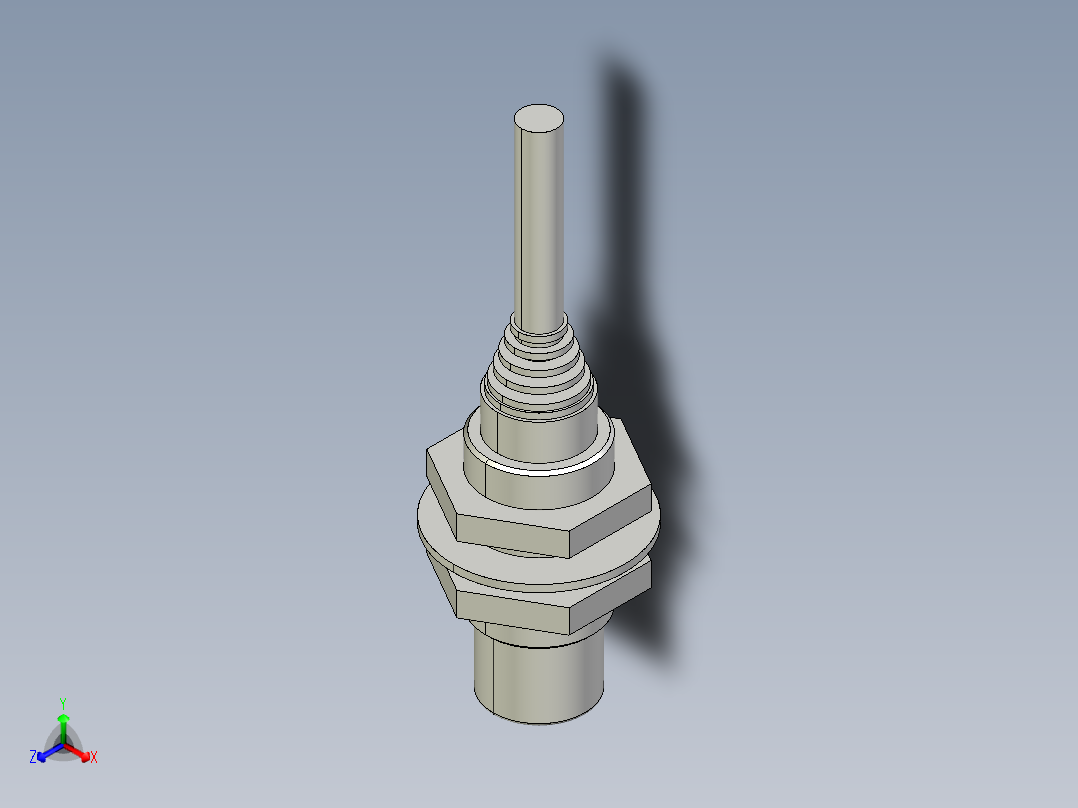 基恩士EV-118U_kc图纸模型主视图