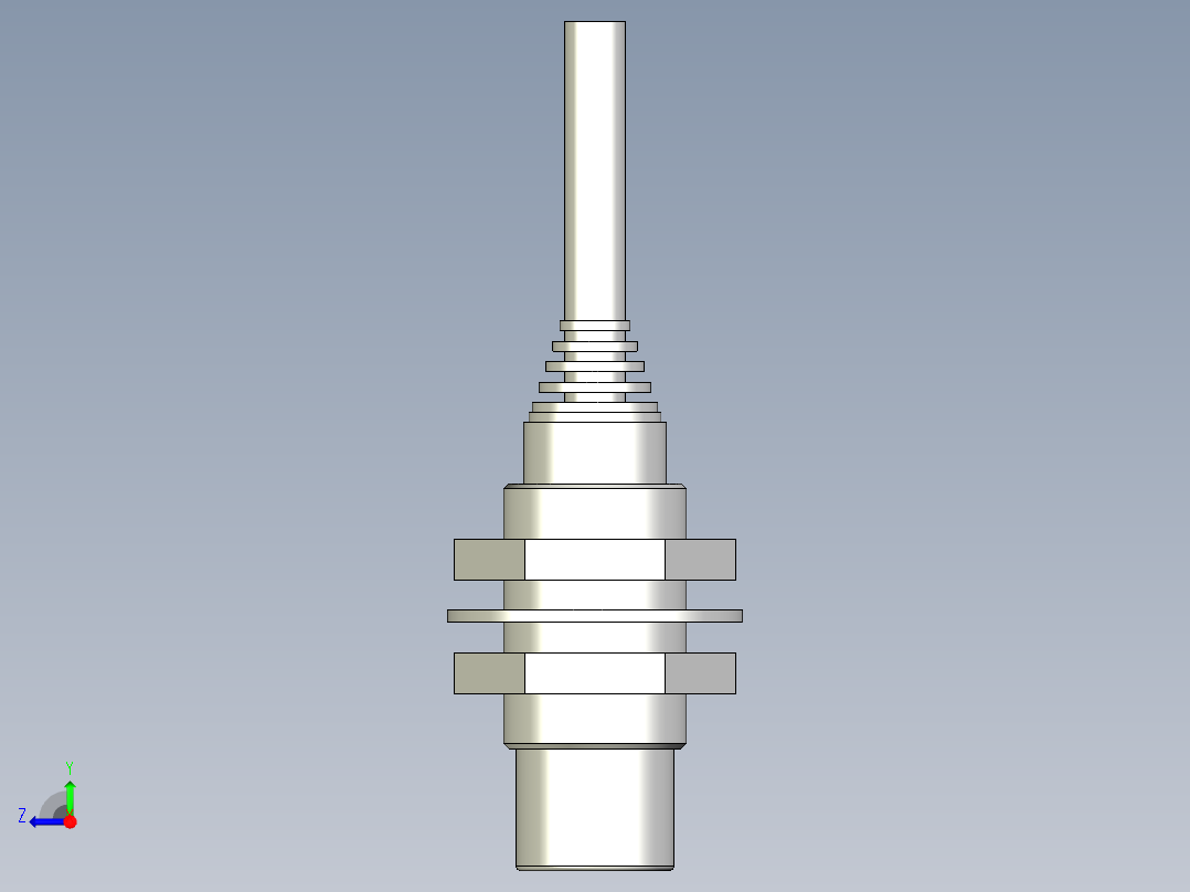 基恩士EV-118U_kc图纸模型右视图