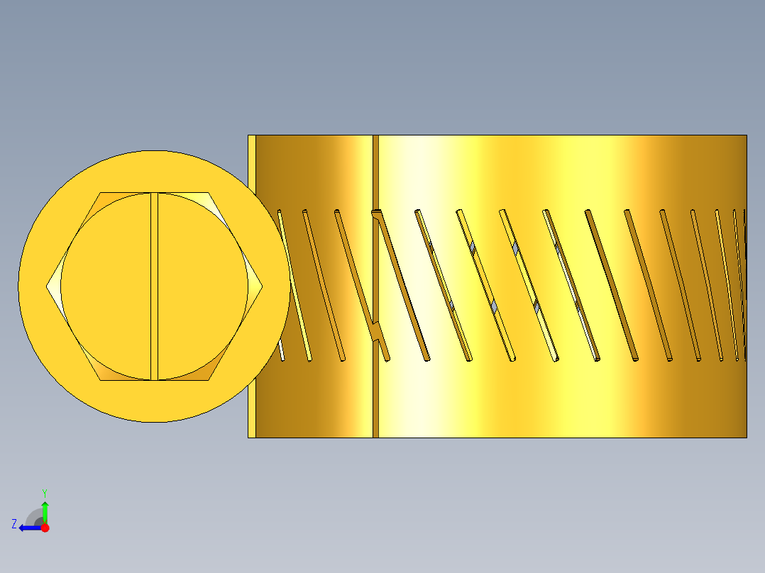 倒齿式工业管接头Stainless Steel Worm Drive Clamp 97HC-8右视图