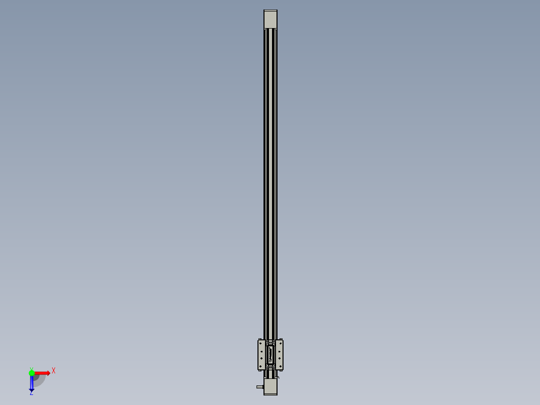 威洛博直线电机模组EB4-L80-S900-光轴俯视图