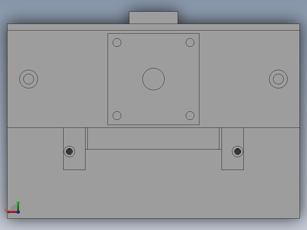气密测试工装架后视图