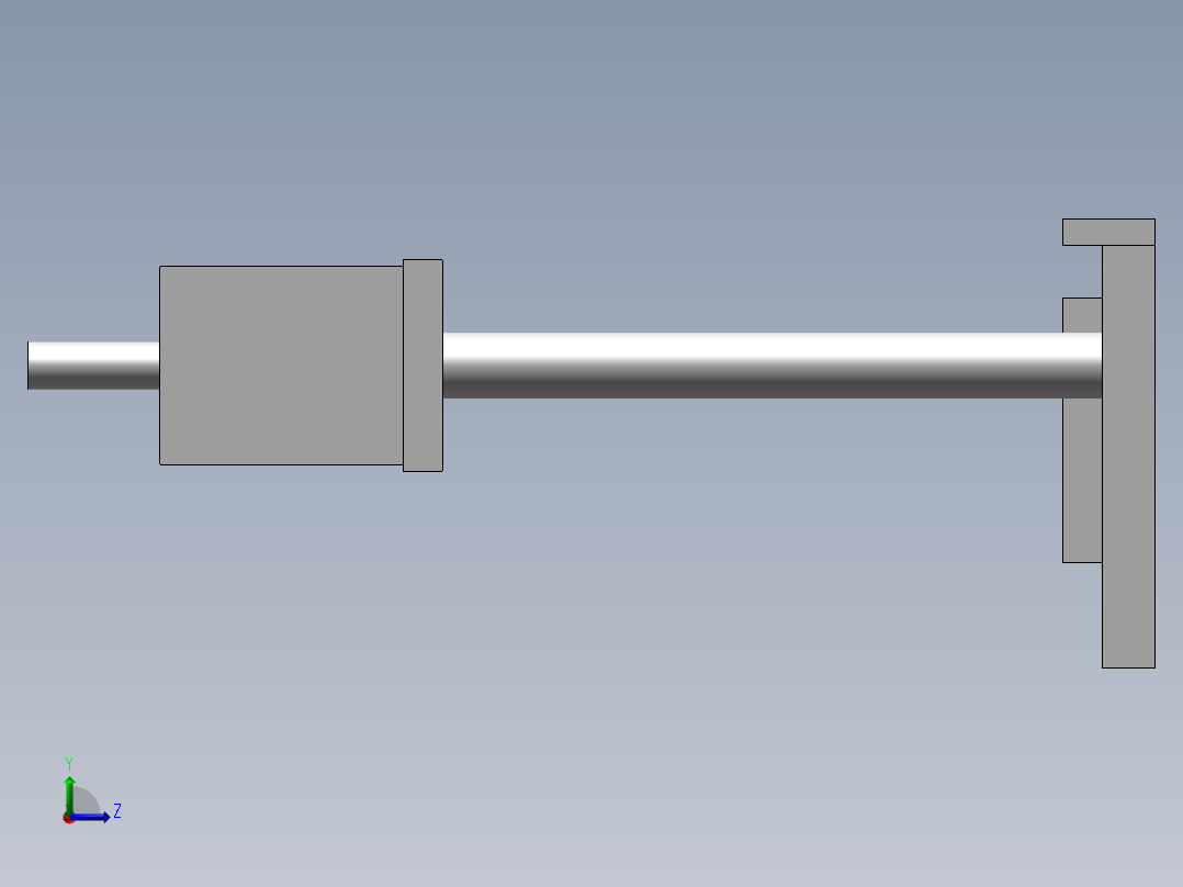 气密测试工装架左视图