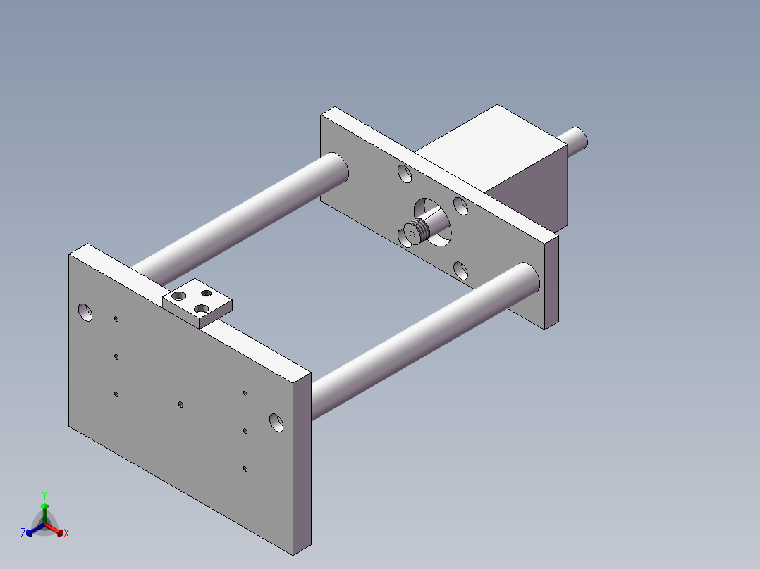 气密测试工装架正等轴测图