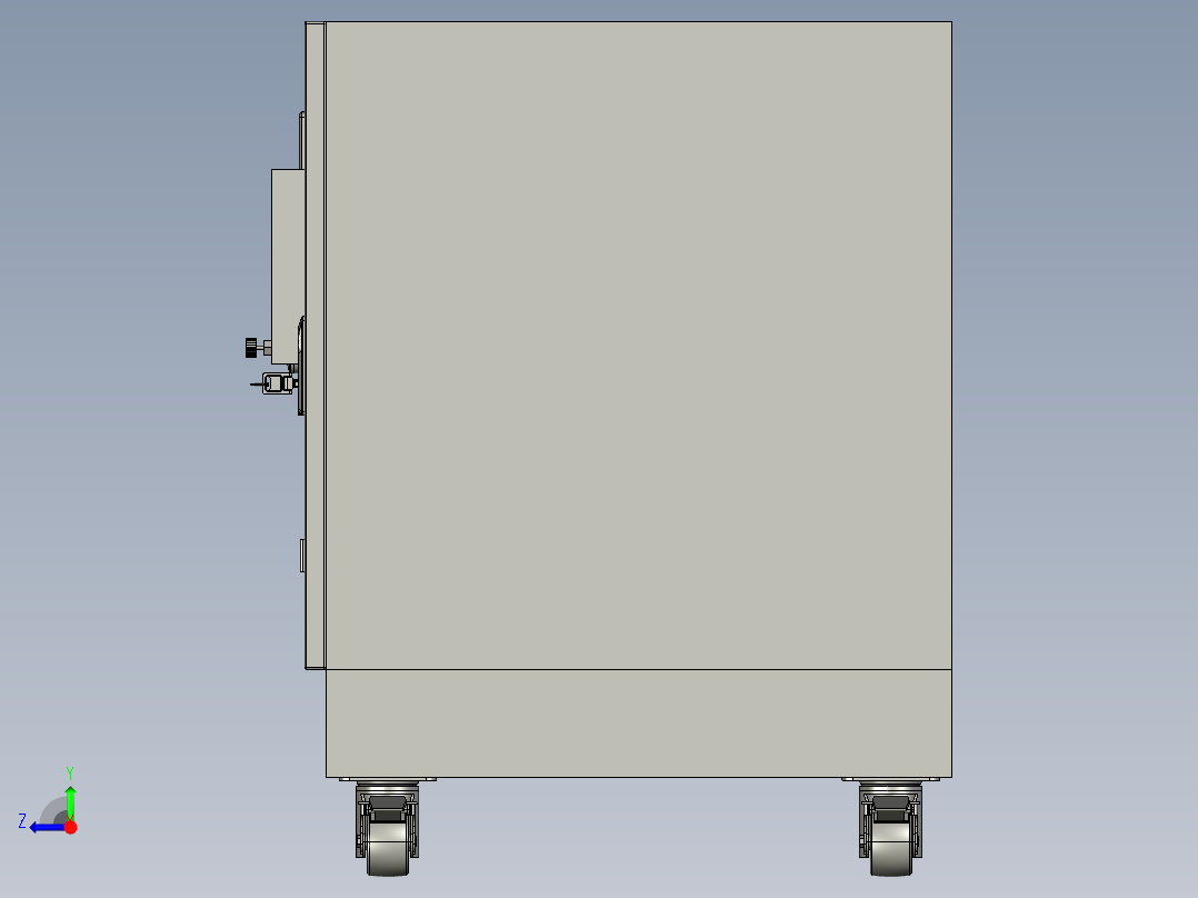 工业柜60x60x80cm右视图